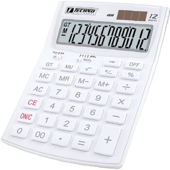 CALCULATRICE DE BUREAU 12 CHIFFRES "TECHNO" REF: 4958