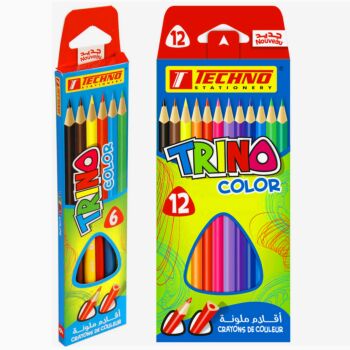 CRAYONS DE COULEURS TRINO LONG "TECHNO"