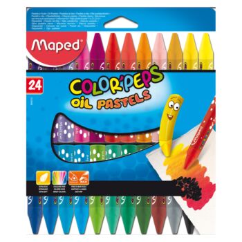 CRAYONS PASTEL 24 PCS "MAPED" REF: 864012