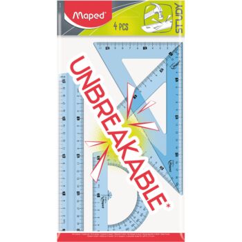 ENSEMBLE DE TRACAGE 04 PIECES 20cm UNBREAKABLE "MAPED" REF: 981703