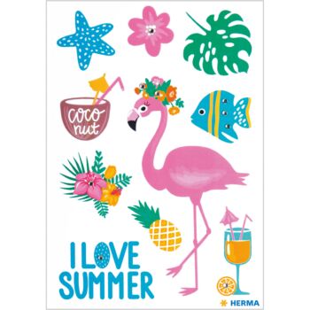 ETIQUETTES STICKERS MAGIC I LOVE SUmmER JEWEL "HERMA" REF: 15520