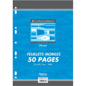 FEUILLETS MOBILES PERFOREE UNI "CONQUERANT " REF: 100104532