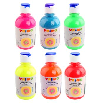 GOUACHE HAUTE QUALITE FLUO FLACON DE 300ml "PRIMO"