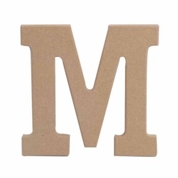 LETTRE " M " EN BOIS "TECHNO" REF: 6382