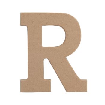 LETTRE "R " EN BOIS "TECHNO" REF: 6388