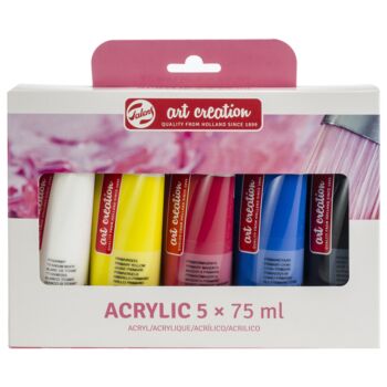 SET ACRYLIQUE TUBE 5x75ml "TALENS ART CREATION" REF: 3582805M