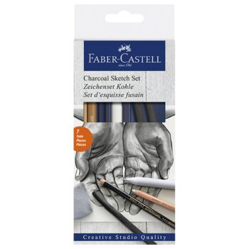 SET D'ESQUISSE AU FUSAIN "FABER CASTELL" REF: 114002